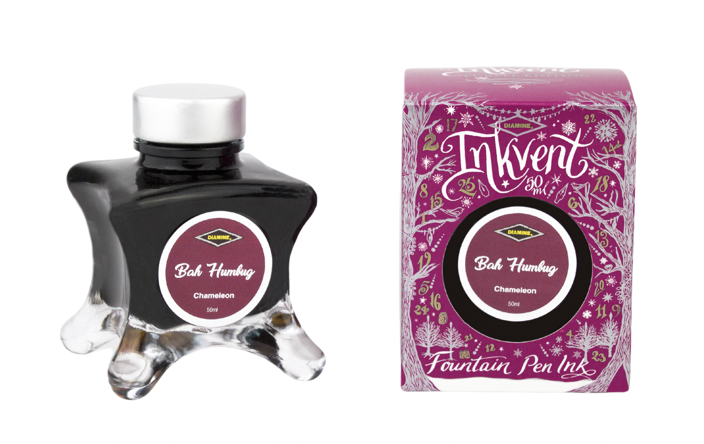 Diamine Inkvent Purple Edition Ink - Bah Humbug