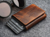 Pularys Colorado RFID Wallet - Saddle Leather