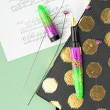 Benu Briolette Fountain Pen - Luminous Neon