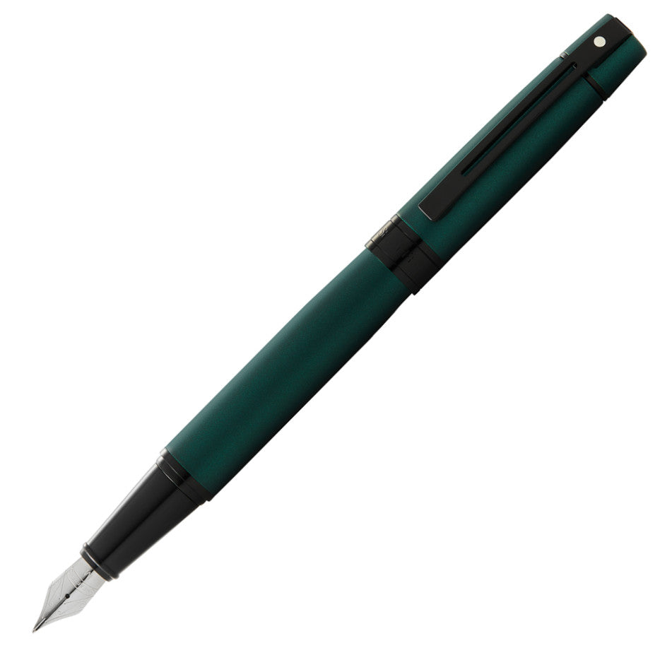 Sheaffer 300 Fountain Pen - Matte Green with Black Trim