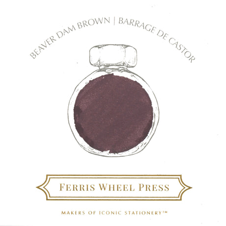 Ferris Wheel Press 38ml Ink - Beaver Dam Brown