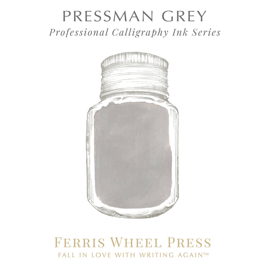 Ferris Wheel Press Calligraphy 28ml Ink - Pressman Grey