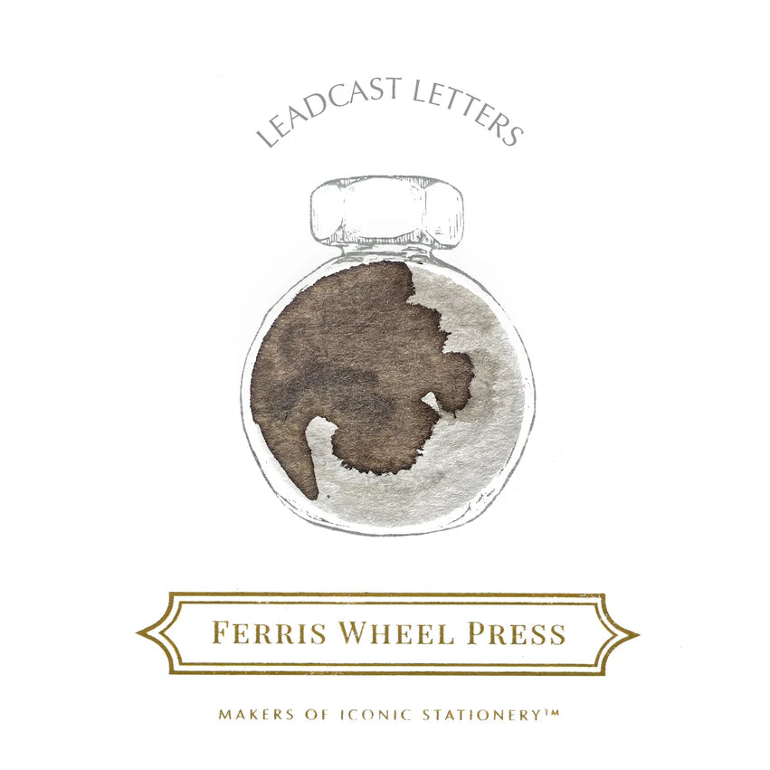 Ferris Wheel Press 38ml Ink - Leadcast Letters