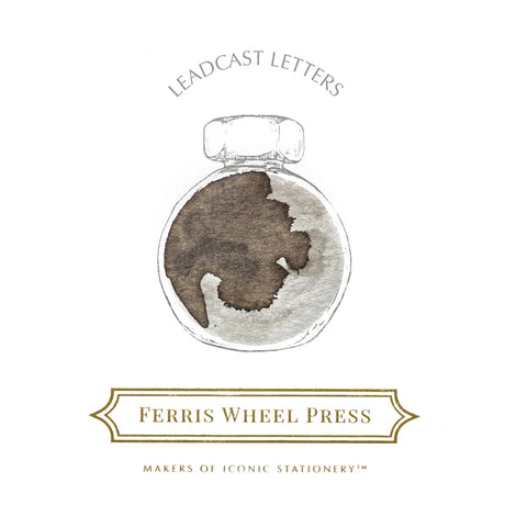 Ferris Wheel Press 38ml Ink - Leadcast Letters