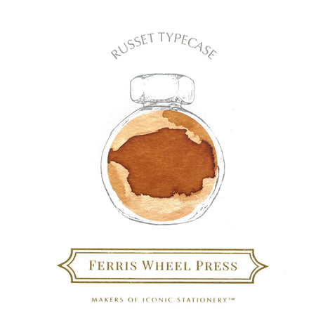 Ferris Wheel Press 38ml Ink - Russet Typecase