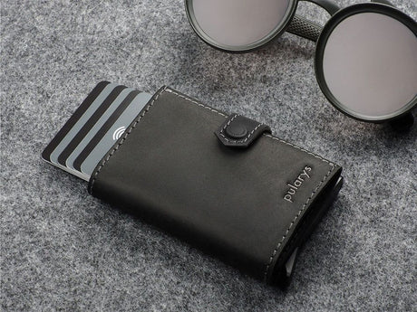 Pularys Hiker RFID Wallet - Hunter Leather