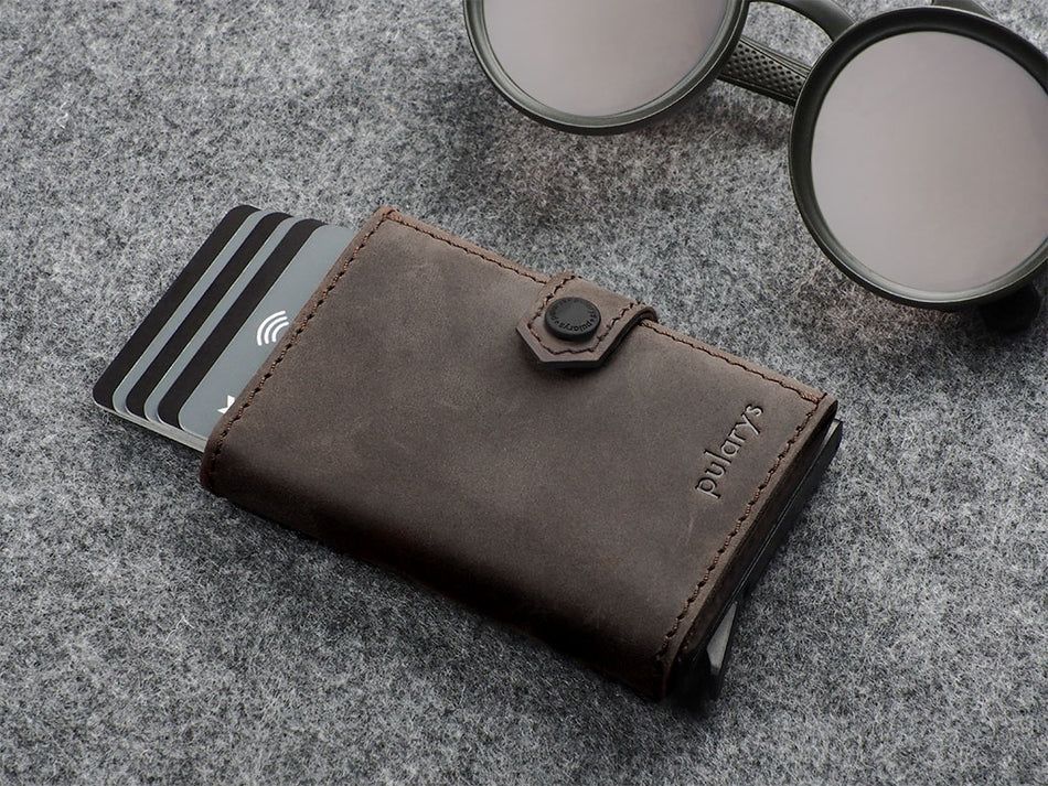 Pularys Hiker RFID Wallet - Hunter Leather