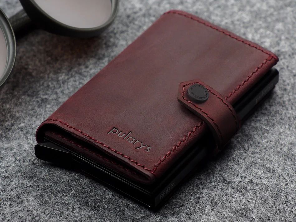 Pularys Hiker RFID Wallet - Hunter Leather