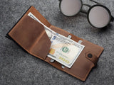 Pularys Hiker RFID Wallet - Hunter Leather