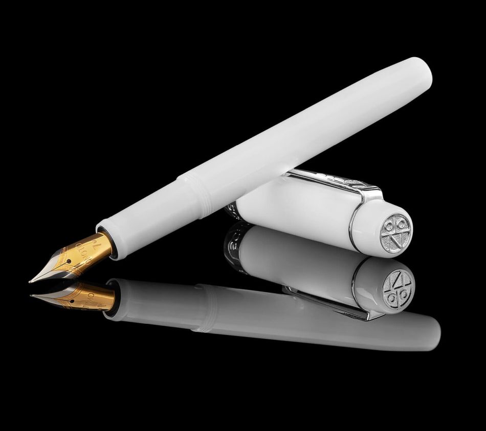 Onoto Scholar Fountain Pen - Ivory & Palladium