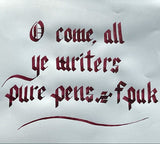 Pure Pens x FPUK - 'O Come, All Ye Writers' Ink