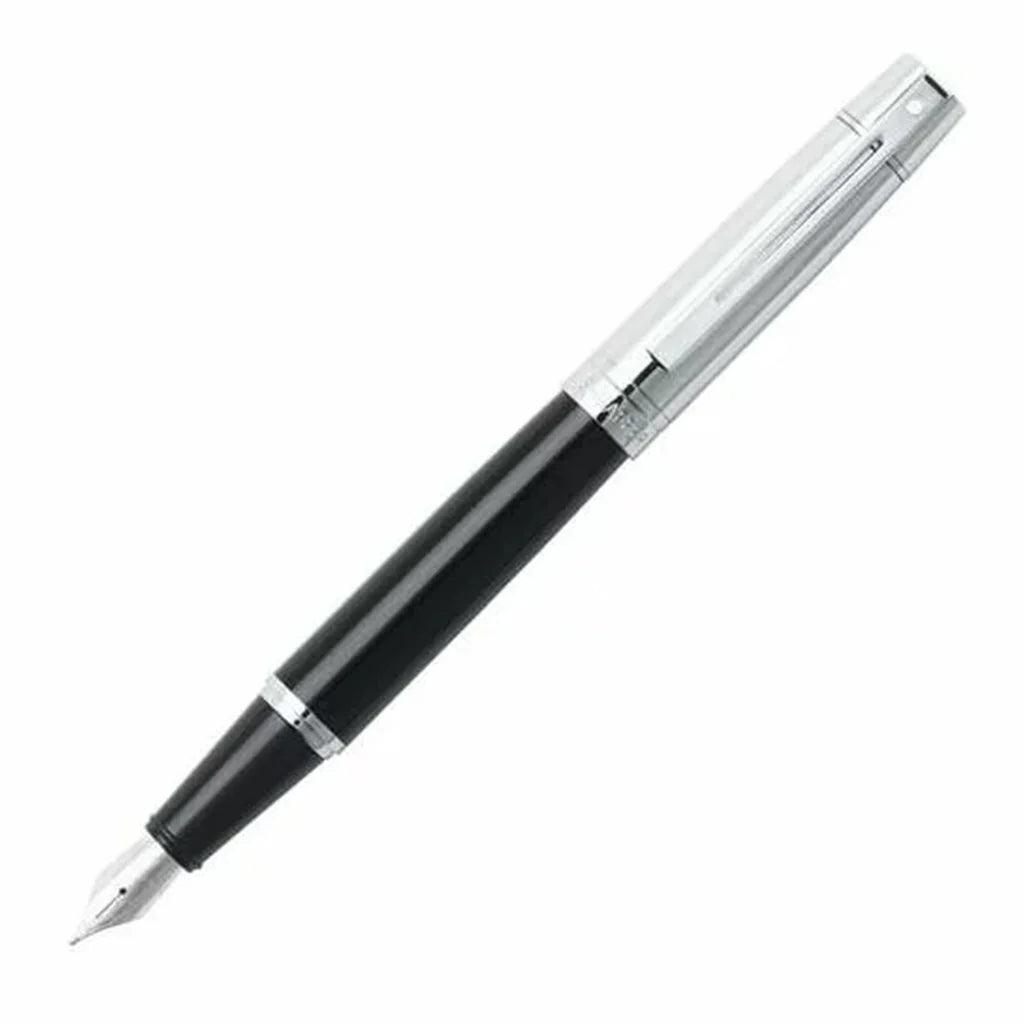 Sheaffer 300 Fountain Pen - Glossy Black with Chrome Trim