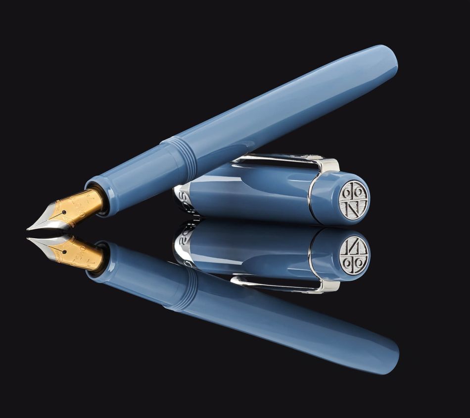 Onoto Scholar Fountain Pen - Sky Blue & Palladium