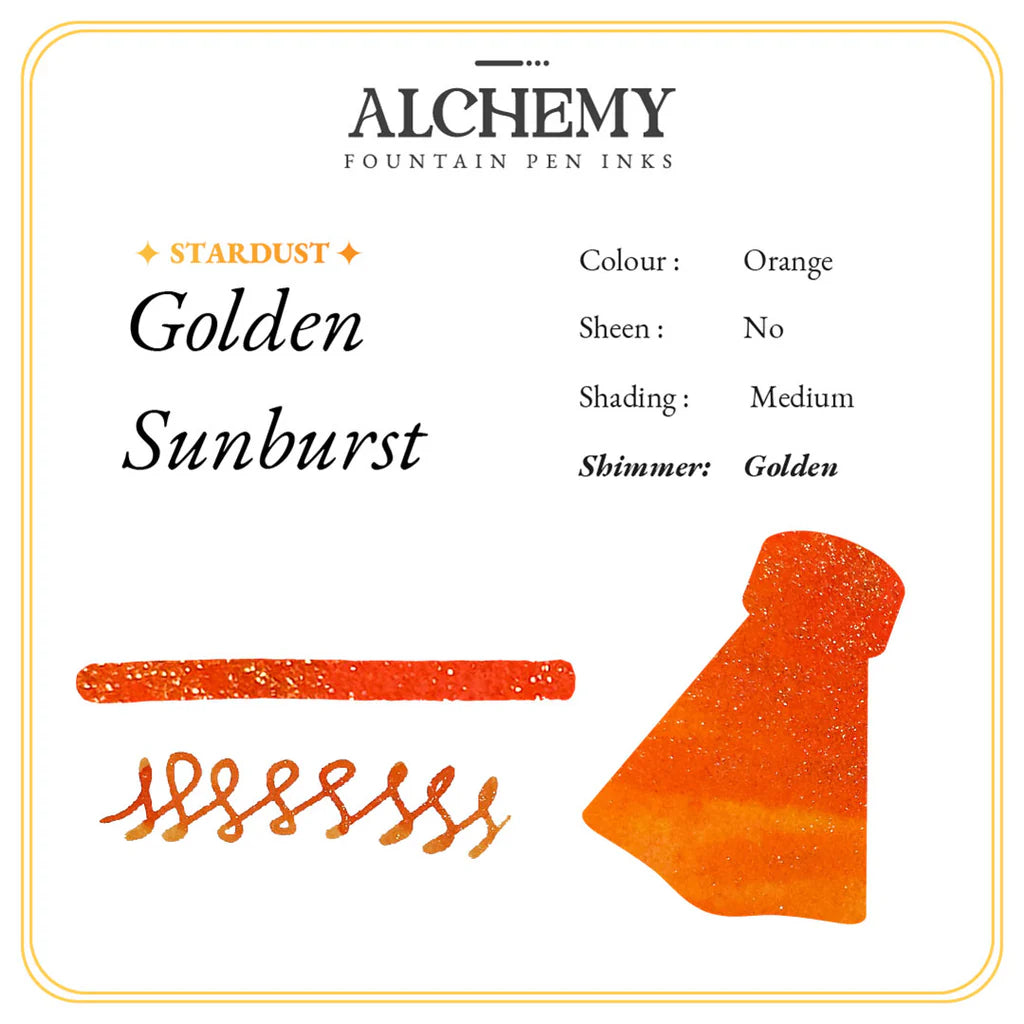 Endless Alchemy Fountain Pen Ink - Golden Sunburst