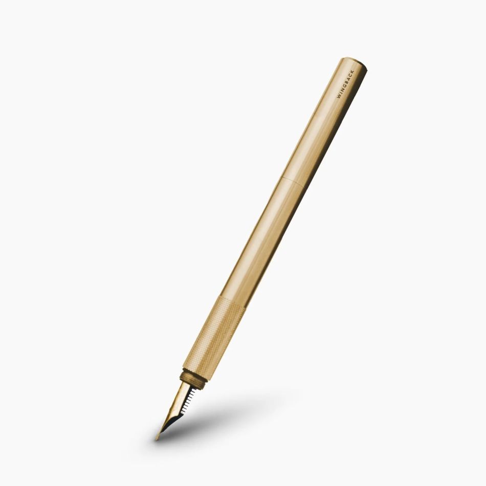 Wingback Fountain Pen - Brass