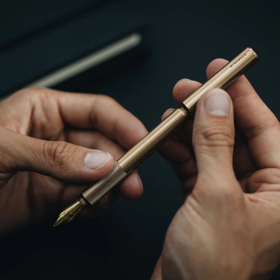 Wingback Fountain Pen - Brass