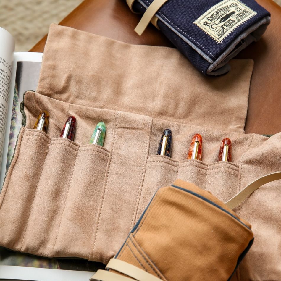 Esterbrook Pen Roll - Army Green